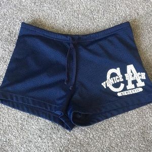 Athletic short shorts with tie, small